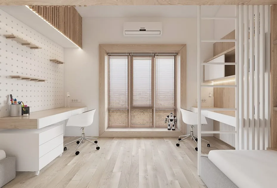 An orderly apartment maintained by long-term 5S discipline