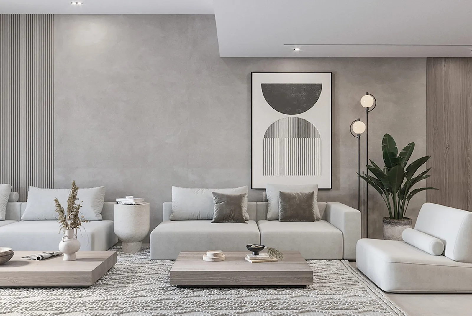 Minimalist townhouse interior design at Van Phuc City