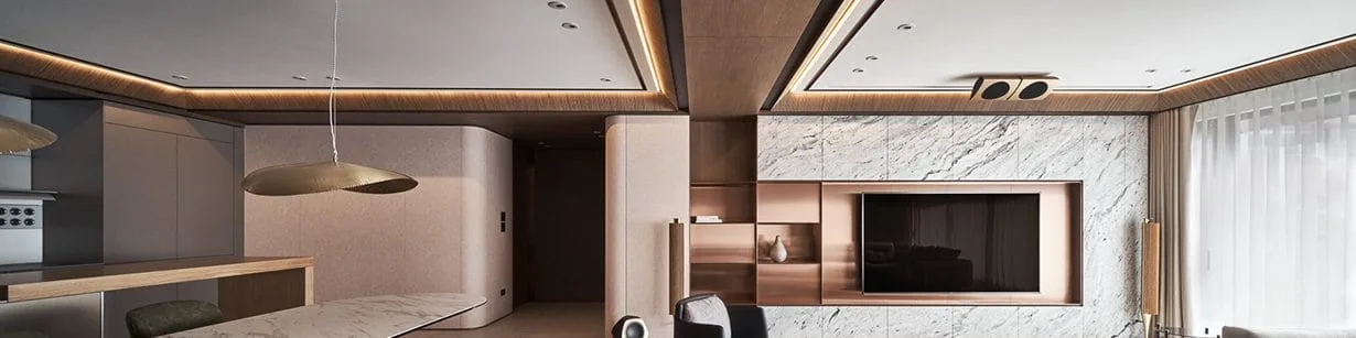Popular wall cladding materials: wood, stone, tile, glass
