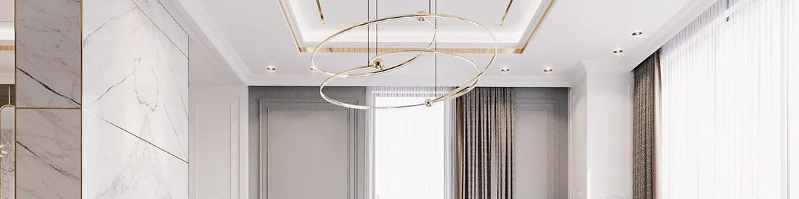 Gypsum ceilings: exposed-frame vs concealed-frame