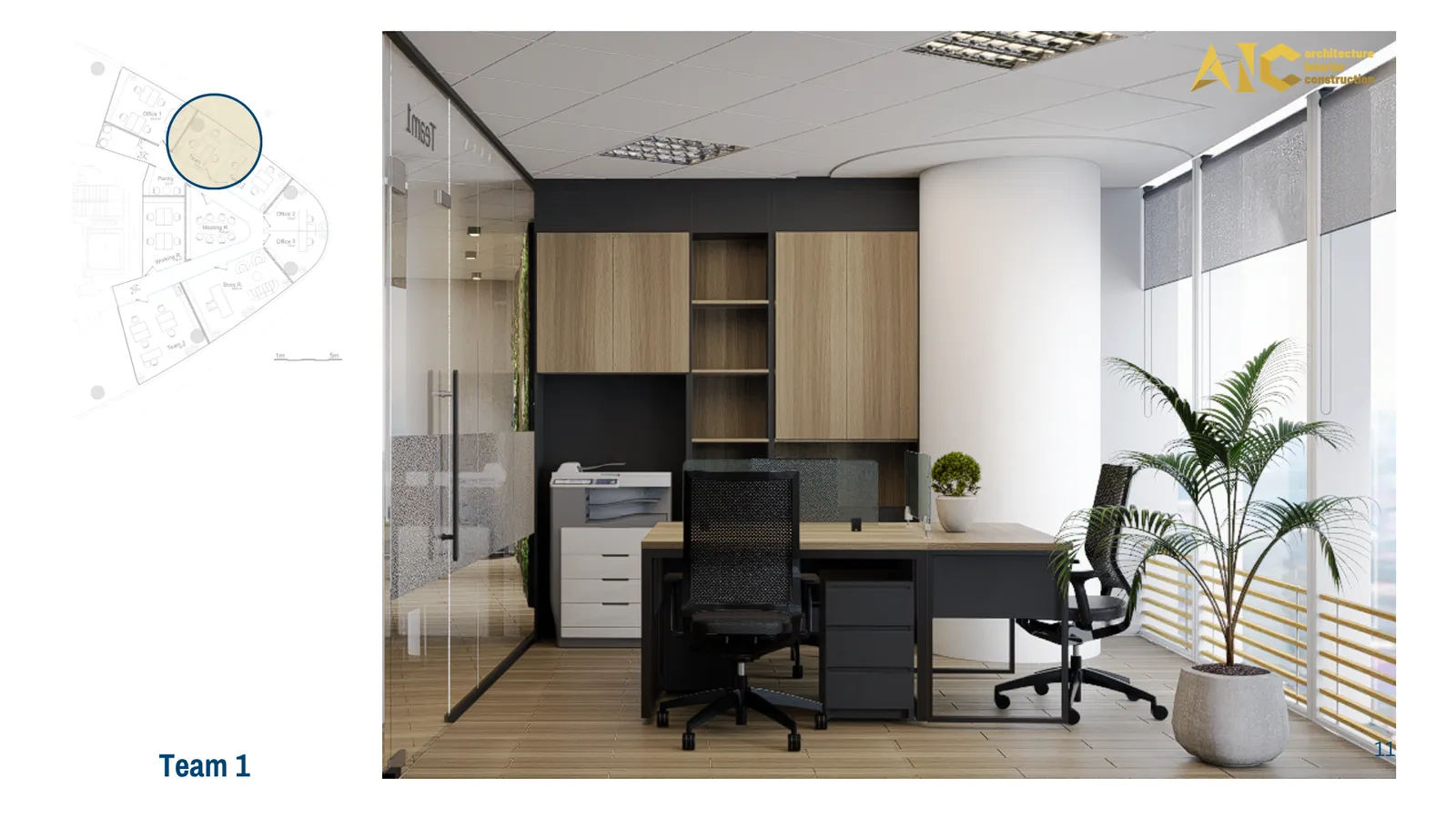East Minerals Office — Bitexco T34 — 3D design render 5