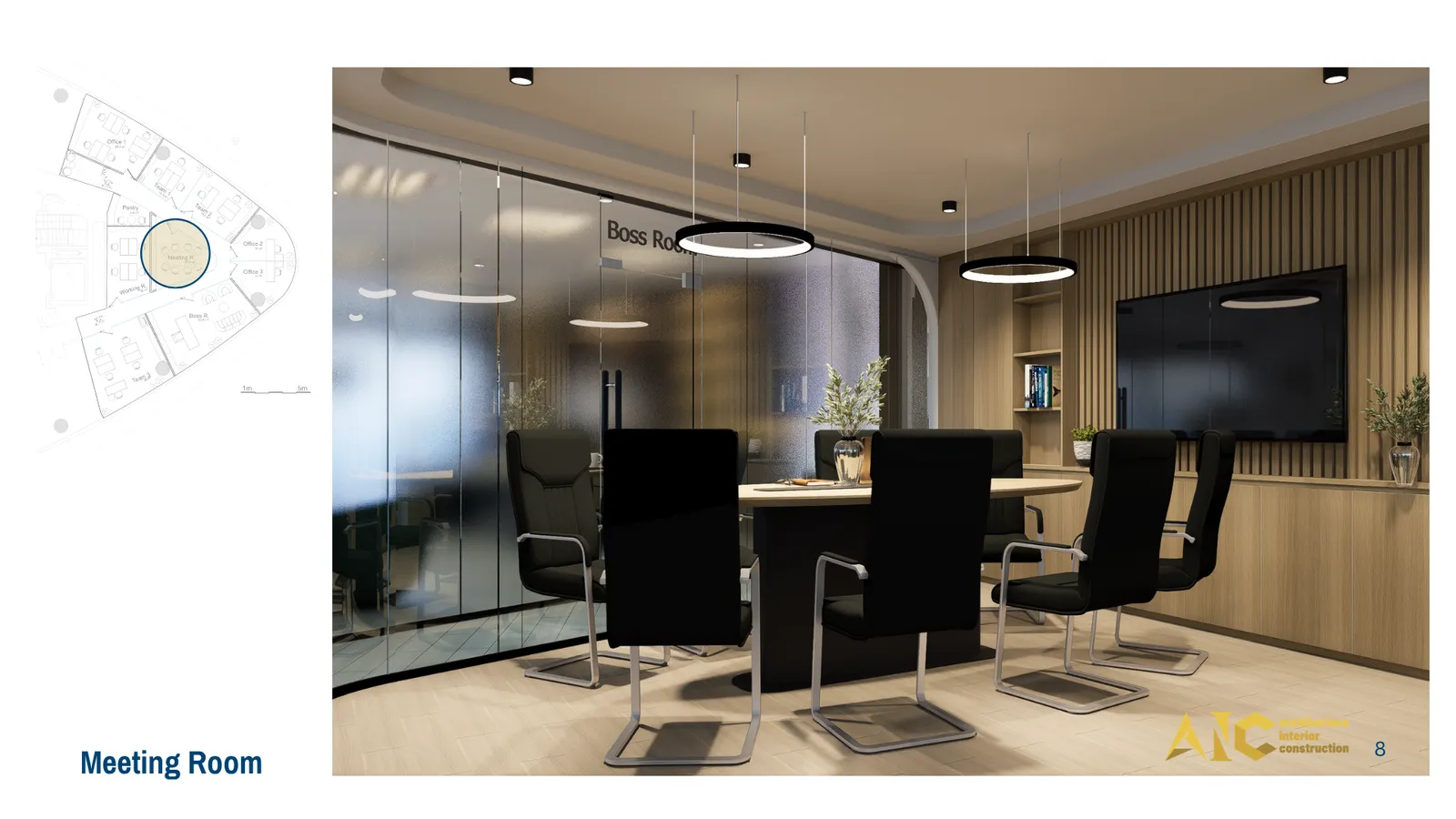 East Minerals Office — Bitexco T34 — 3D design render 2