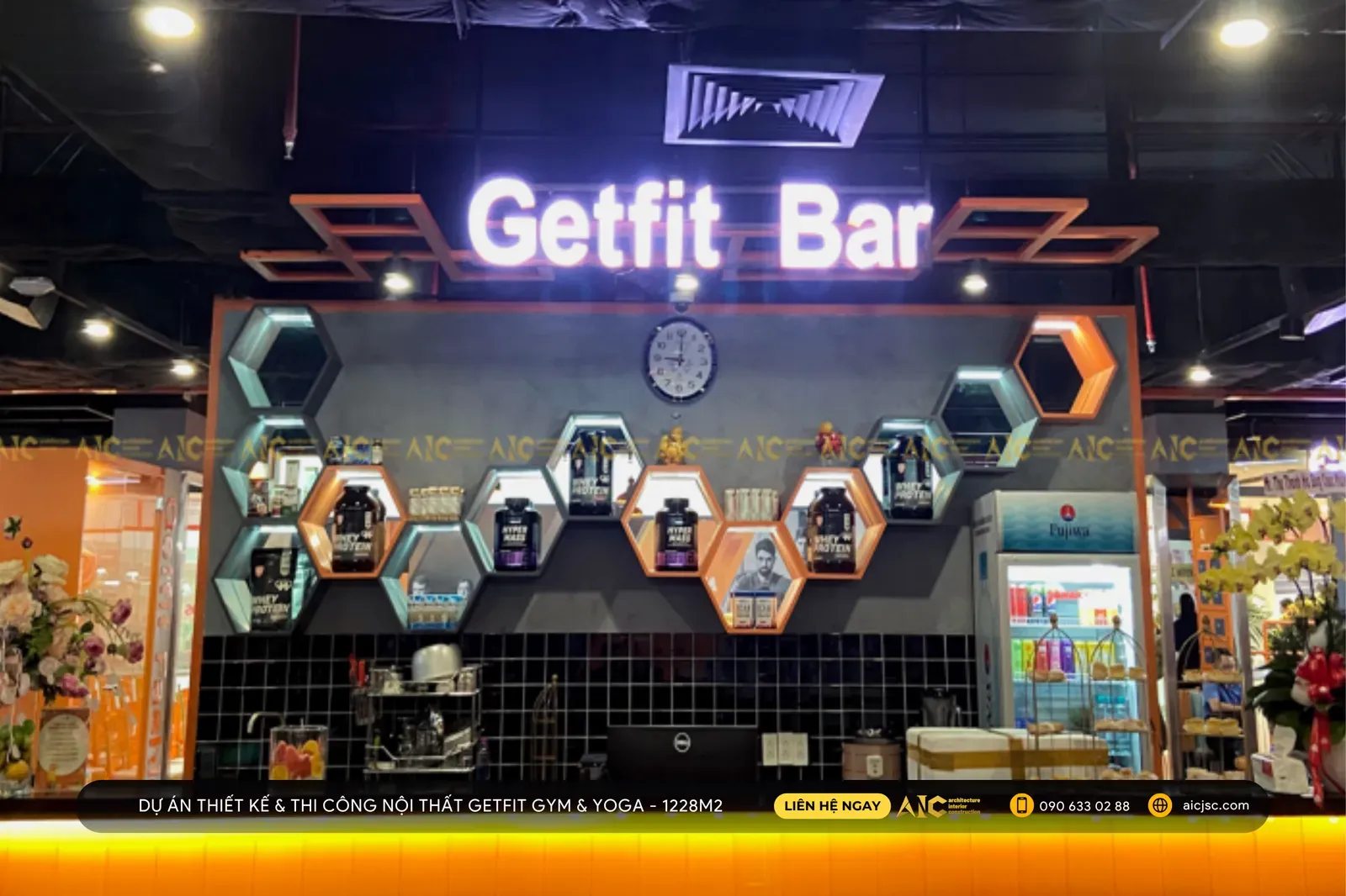 GetFit gym design & build — Oriental branch — 3D design render 1