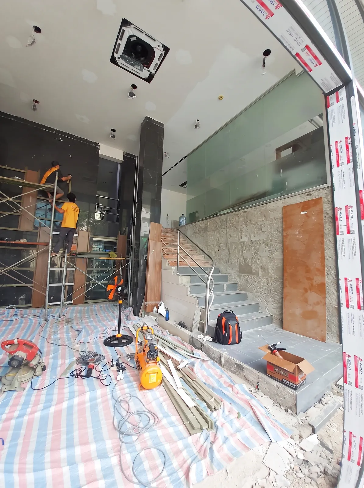 ALB & Partners Turnkey Office — Bình Thạnh District — on-site construction 2