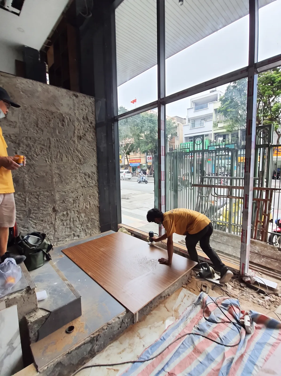 ALB & Partners Turnkey Office — Bình Thạnh District — on-site construction 4