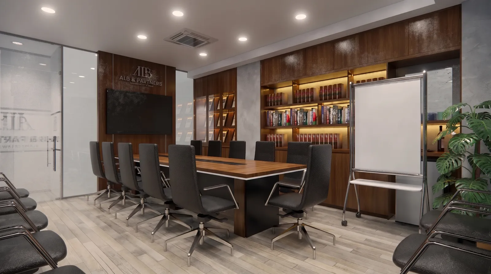 ALB & Partners Turnkey Office — Bình Thạnh District — 3D design render 2