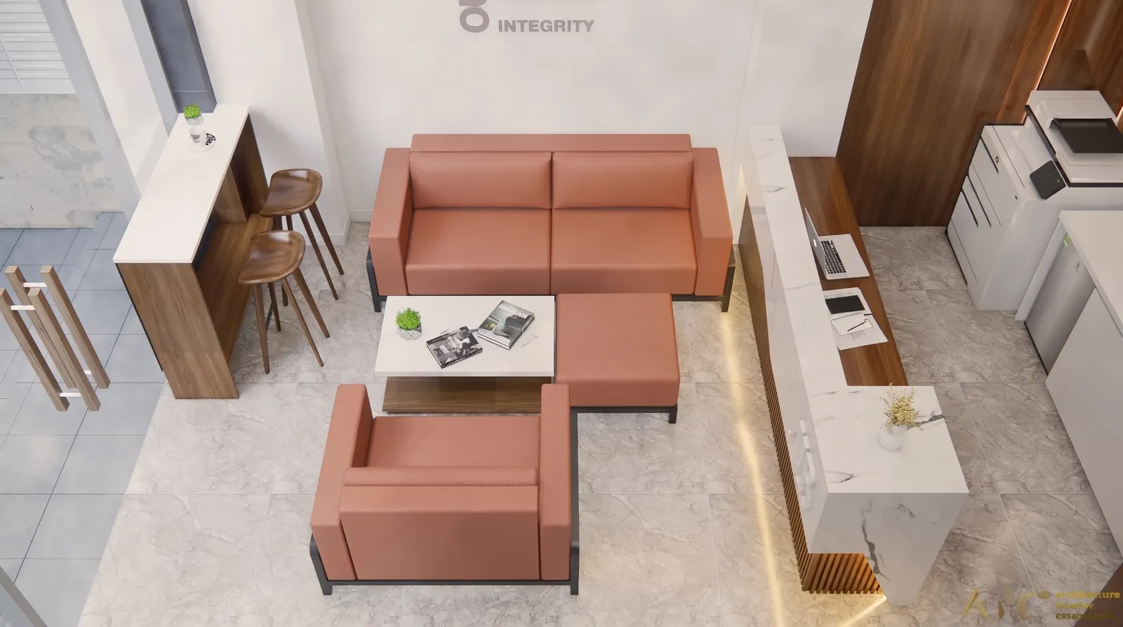 ALB & Partners Turnkey Office — Bình Thạnh District — 3D design render 6