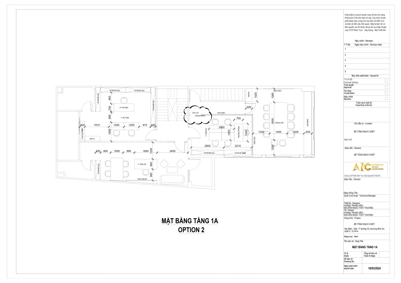 Bê Tông Rạch Chiếc (BRC) Office — Interior Design & Build — 3D design render 3