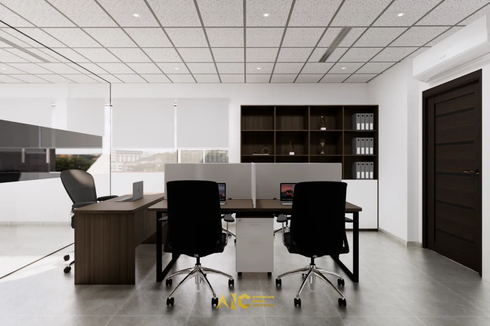 Bê Tông Rạch Chiếc (BRC) Office — Interior Design & Build — 3D design render 12
