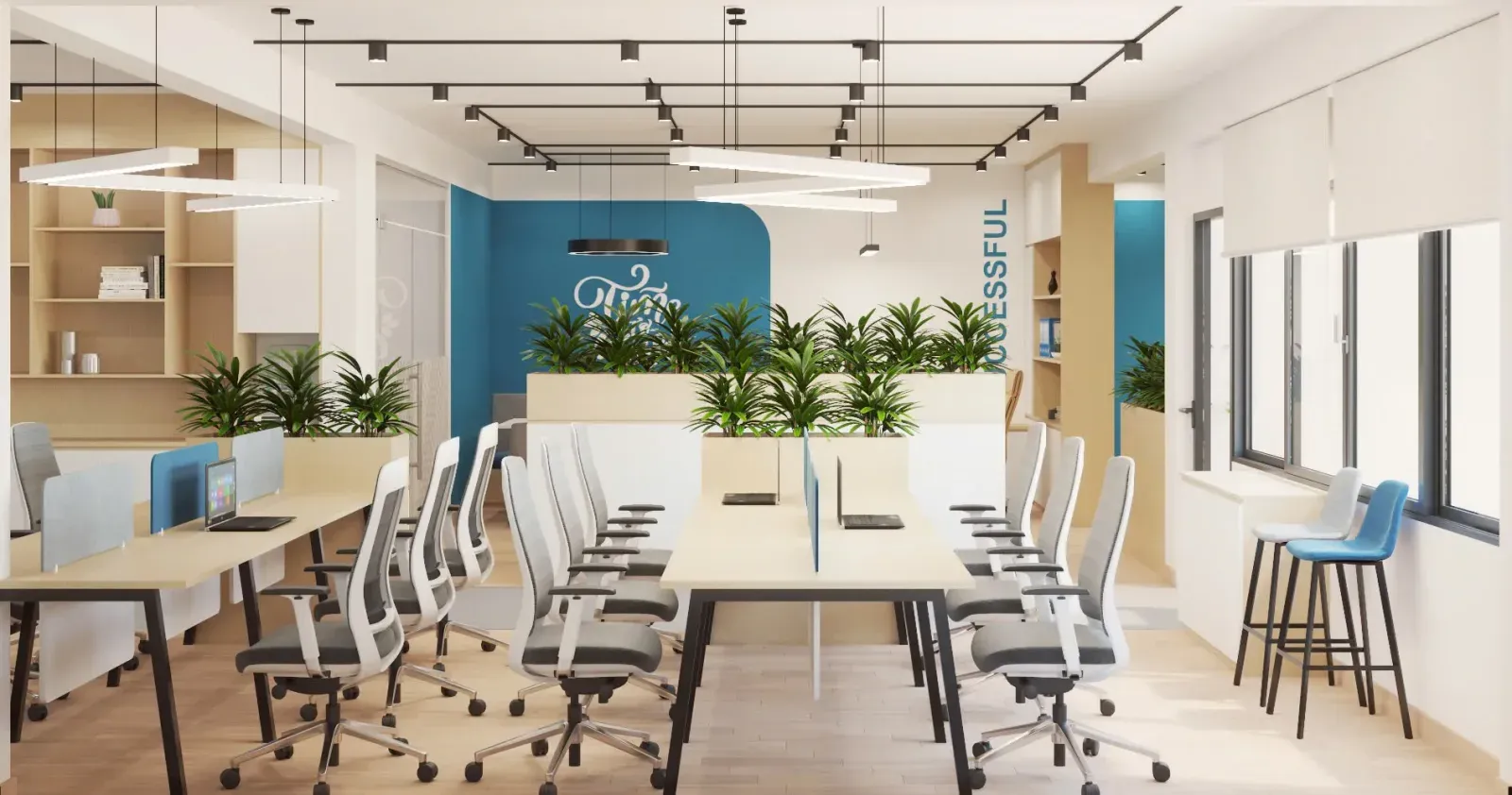 Interbos Office Tan Binh — Interior Design