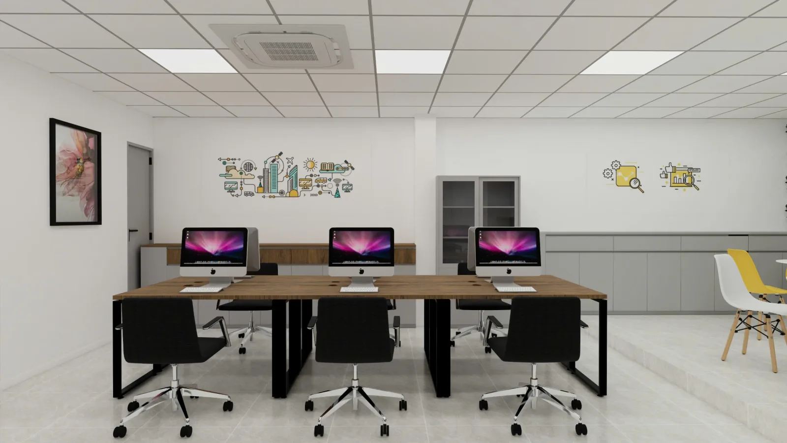 Sao Mai Bookstore Office Q12 — Design & Build — 3D design render 20