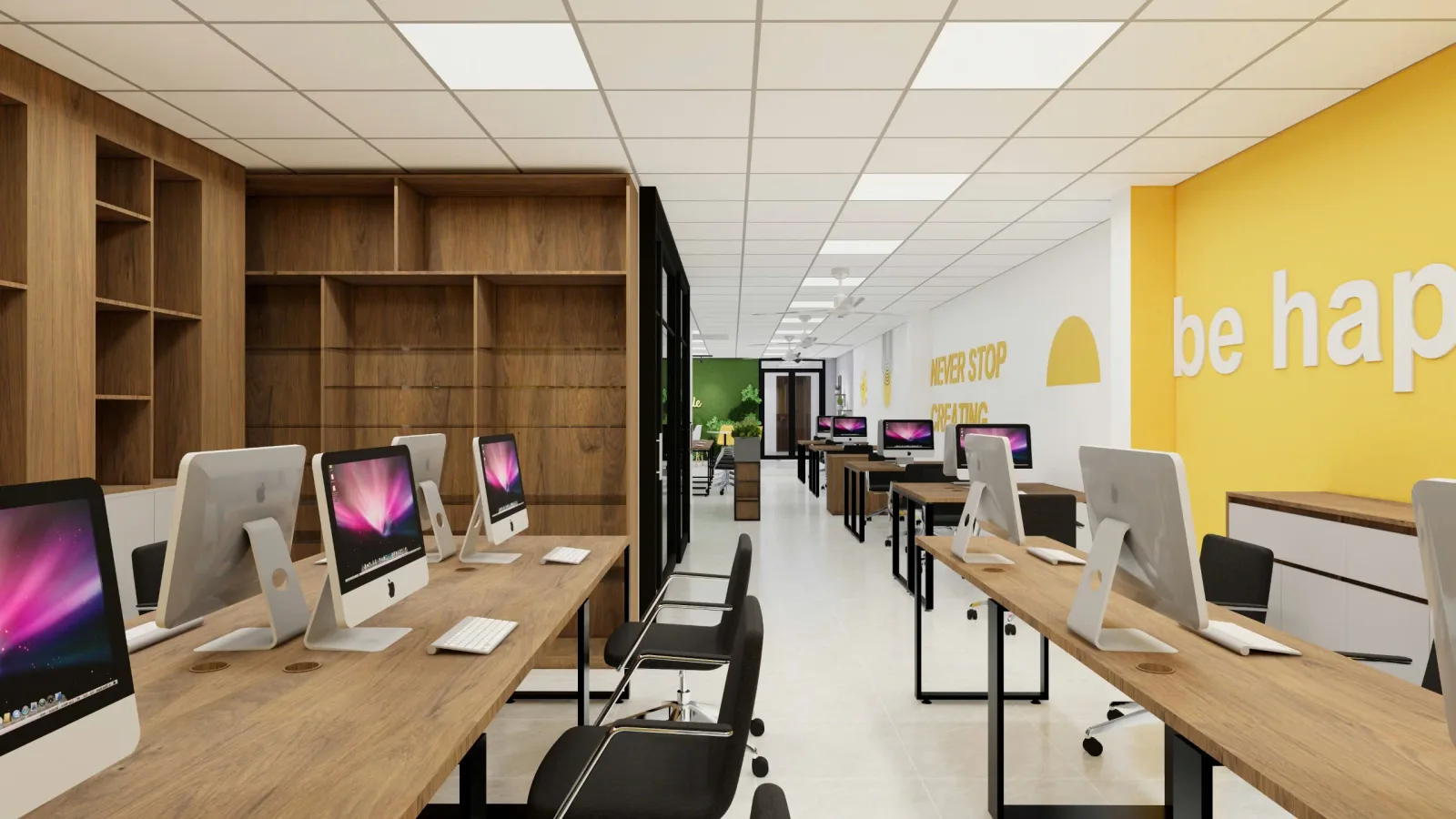 Sao Mai Bookstore Office Q12 — Design & Build — 3D design render 13