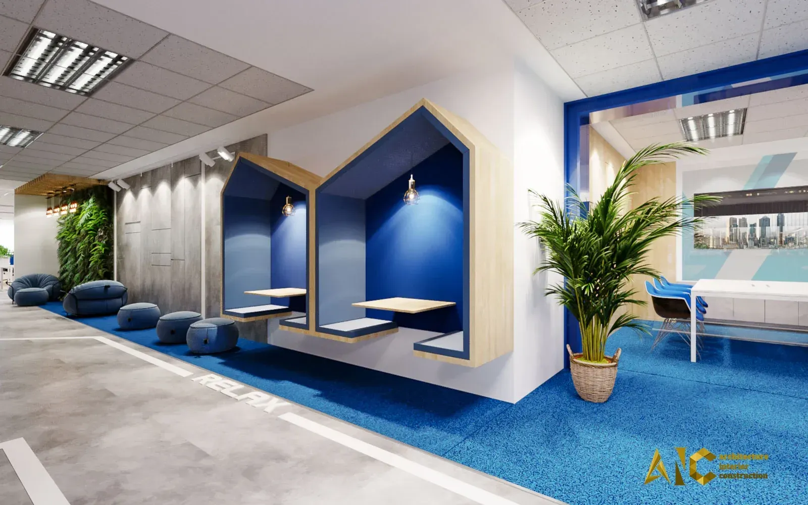 Realtek Vietnam Office — Design & Build — 3D design render 3