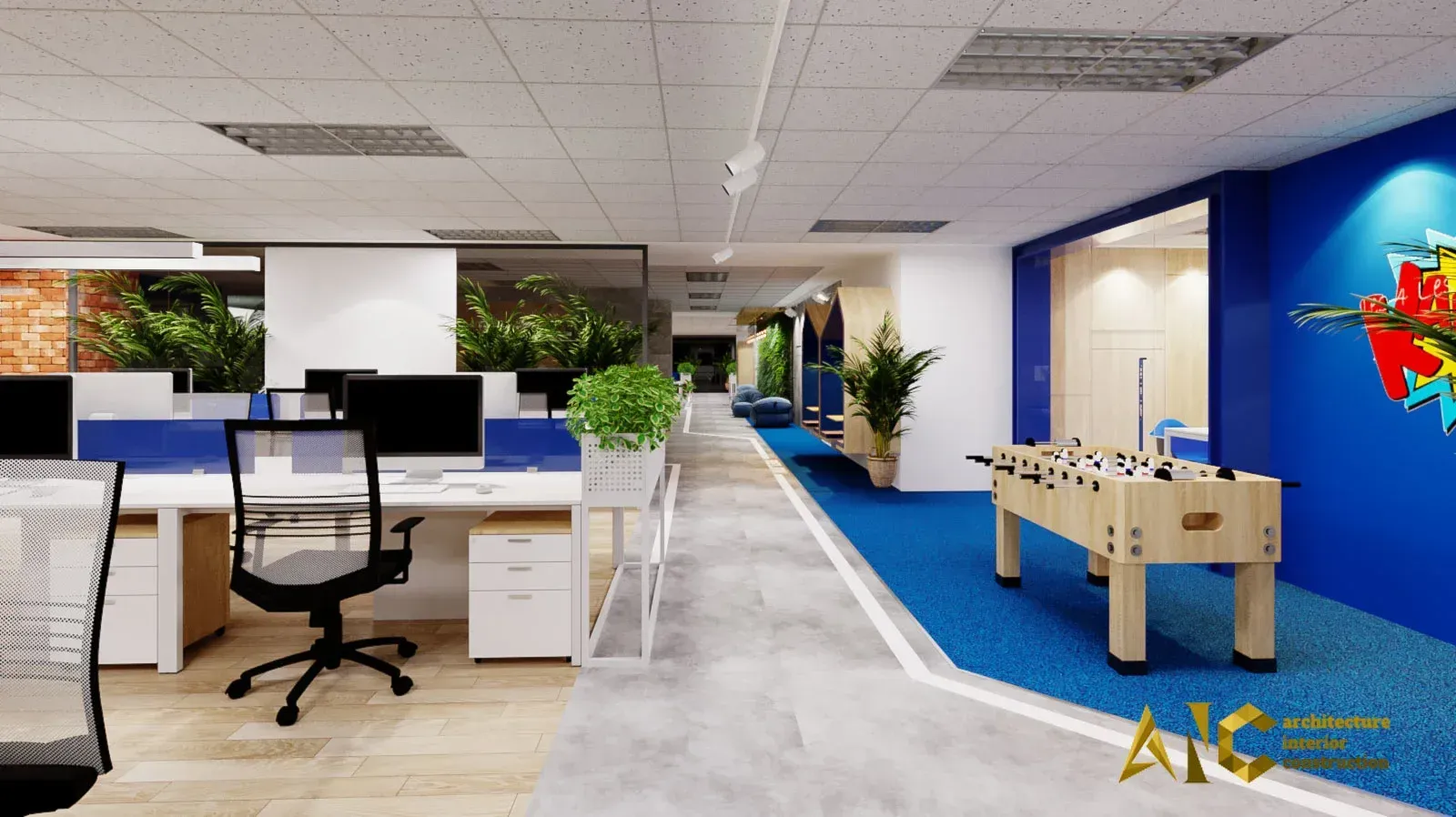 Realtek Vietnam Office — Design & Build — 3D design render 2