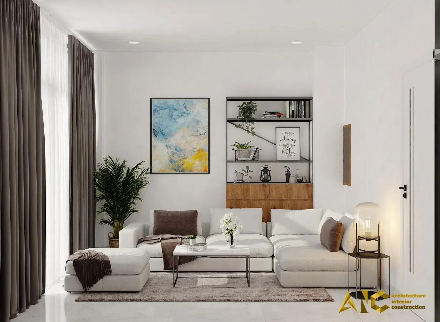 Shop Yen Office — Design & Build — 3D design render 4