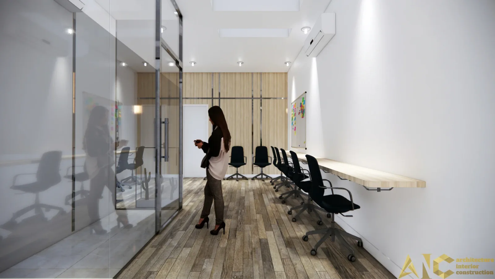 VIP Realty Office — Design & Build — 3D design render 1