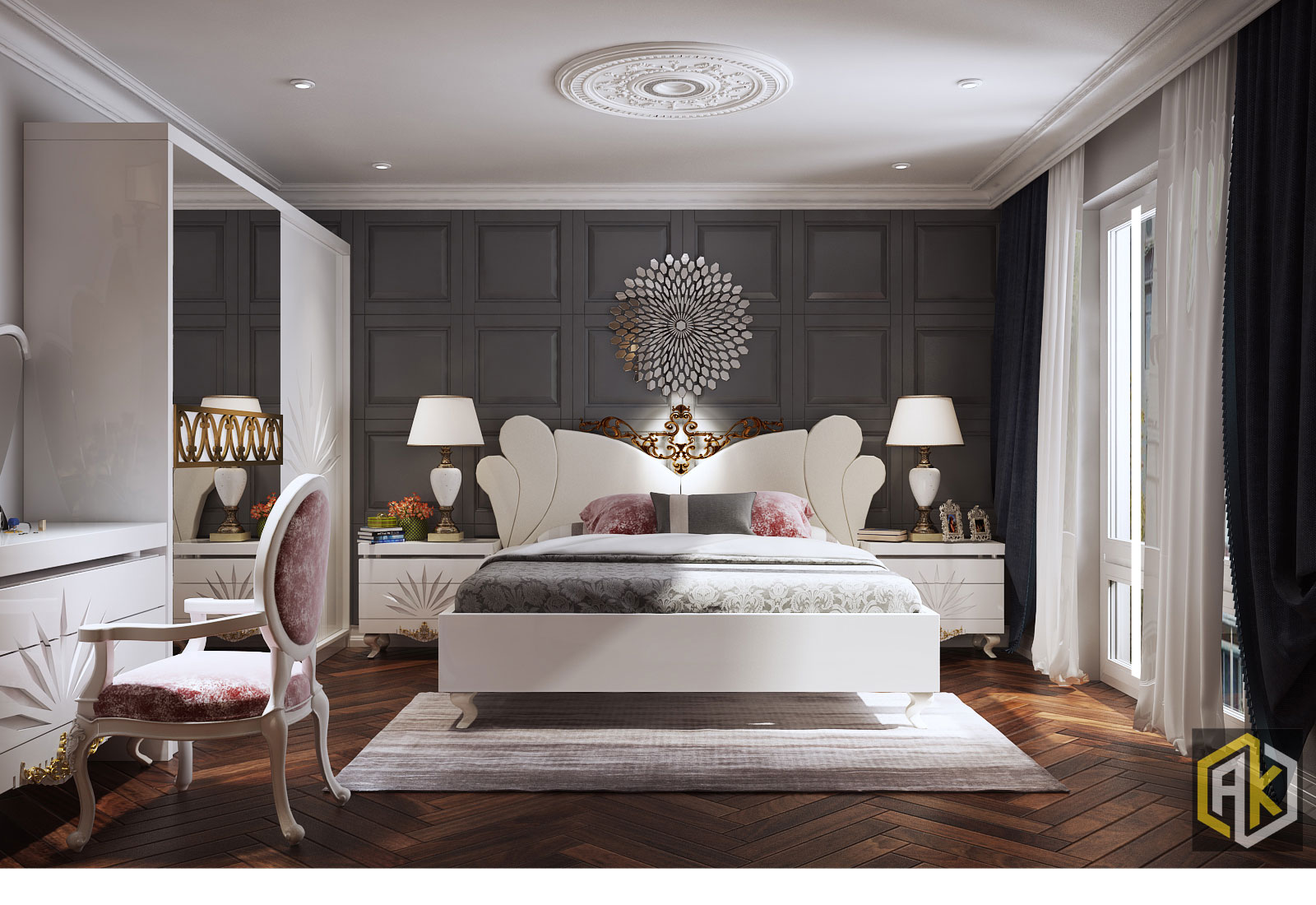Bố trí phòng nội thất phòng ngủ hợp phong thủy