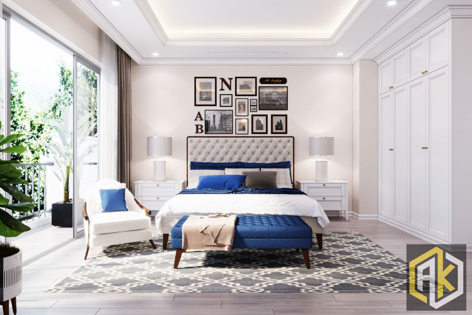 Bố trí phòng nội thất phòng ngủ hợp phong thủy