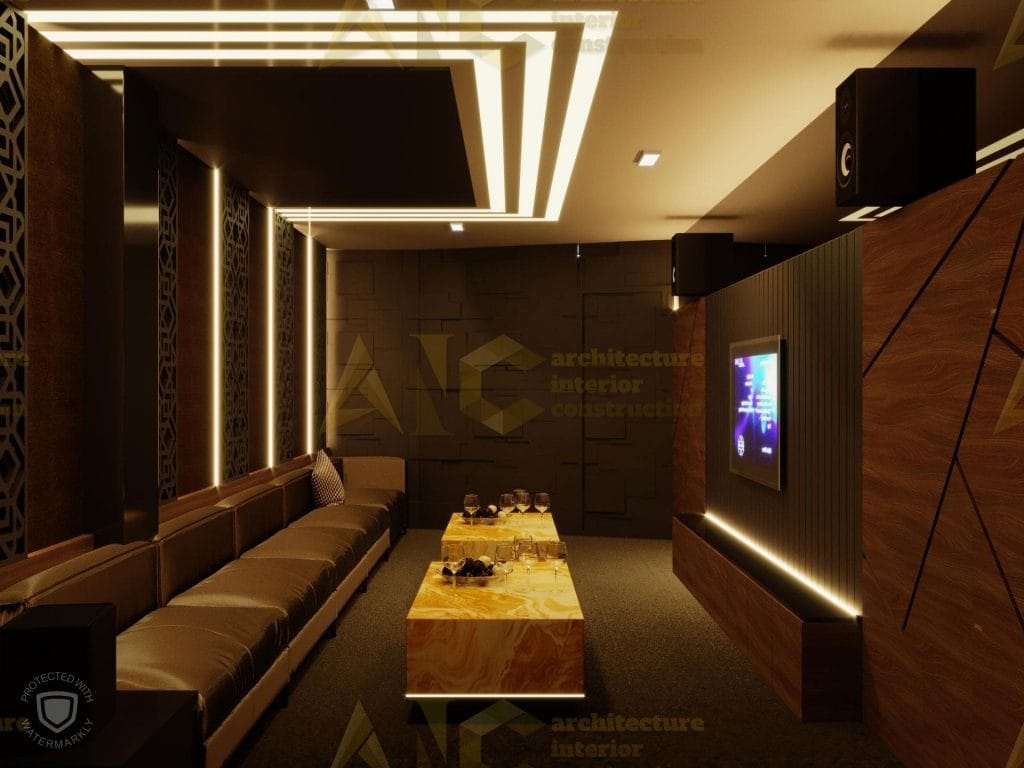 Thiết kế và thi công nội thất phòng karaoke- phòng 10 view 1