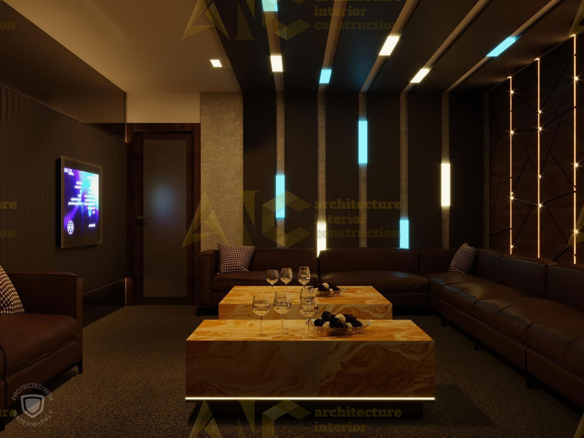 Thiết kế và thi công nội thất phòng karaoke- phòng 11 view 2