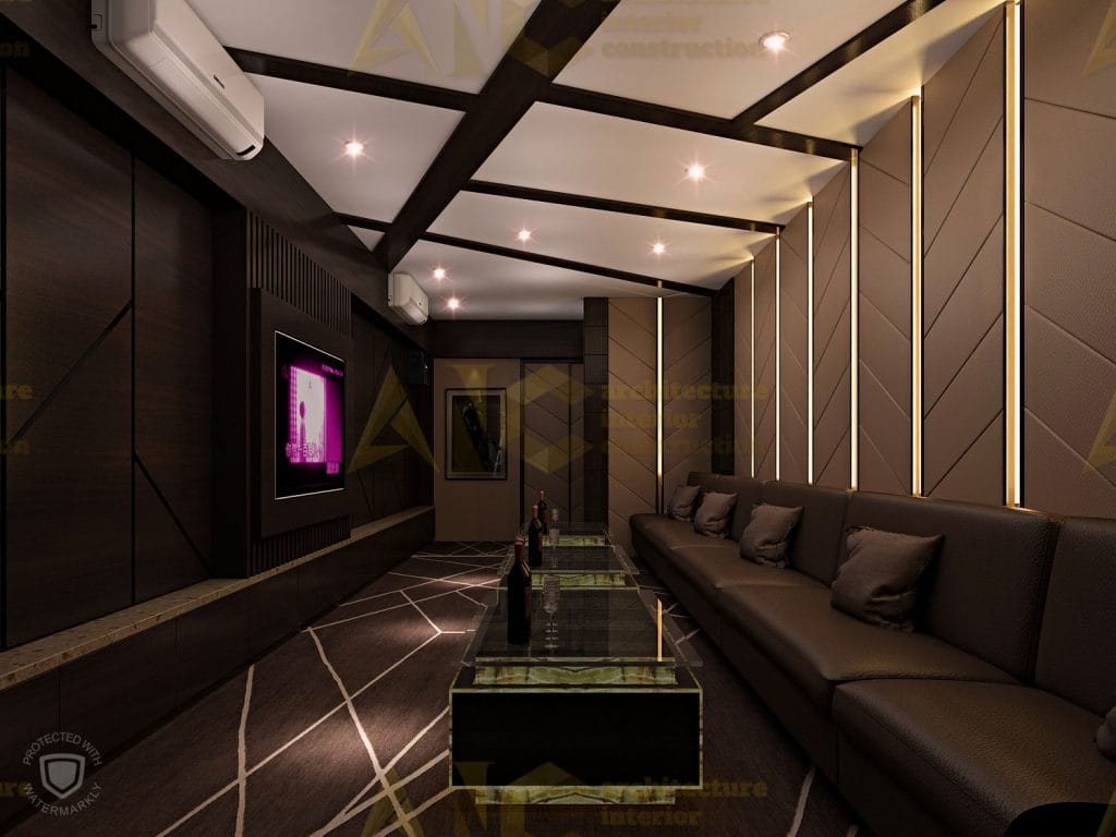 Thiết kế và thi công nội thất phòng karaoke- phòng 4 view 1