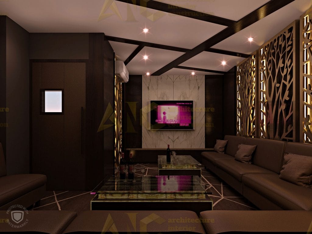 Thiết kế và thi công nội thất phòng karaoke- phòng 6 view 1