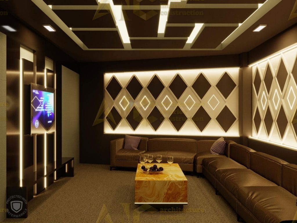 Thiết kế và thi công nội thất phòng karaoke- phòng 9 view 1