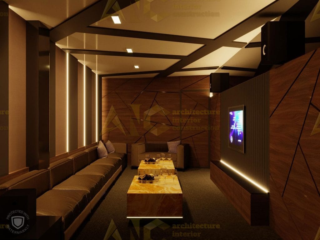 Thiết kế và thi công nội thất phòng karaoke- phòng 13 view 1