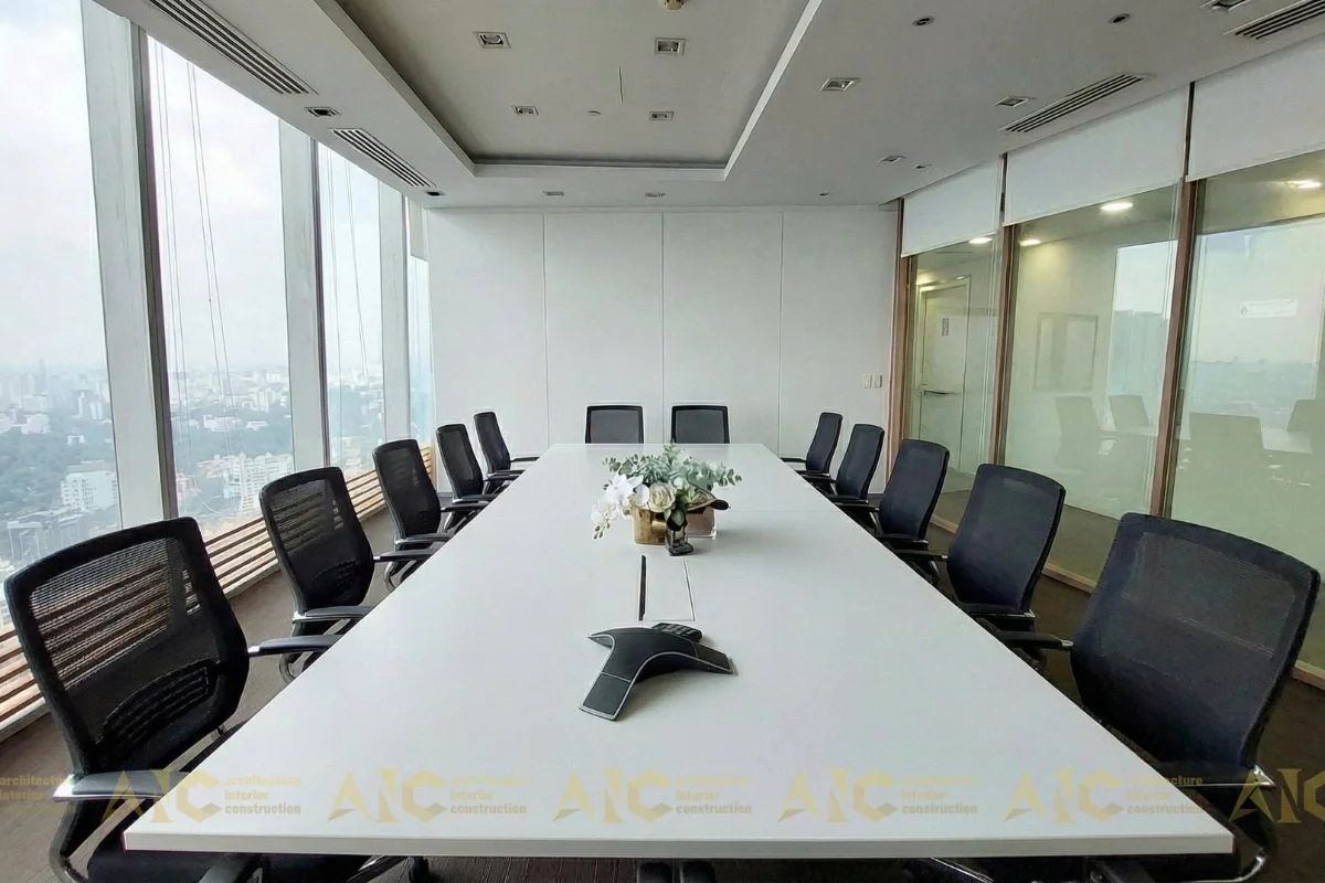 Không gian phòng họp lớn hiện đại view 360 độ tại văn phòng VCBS Bitexco