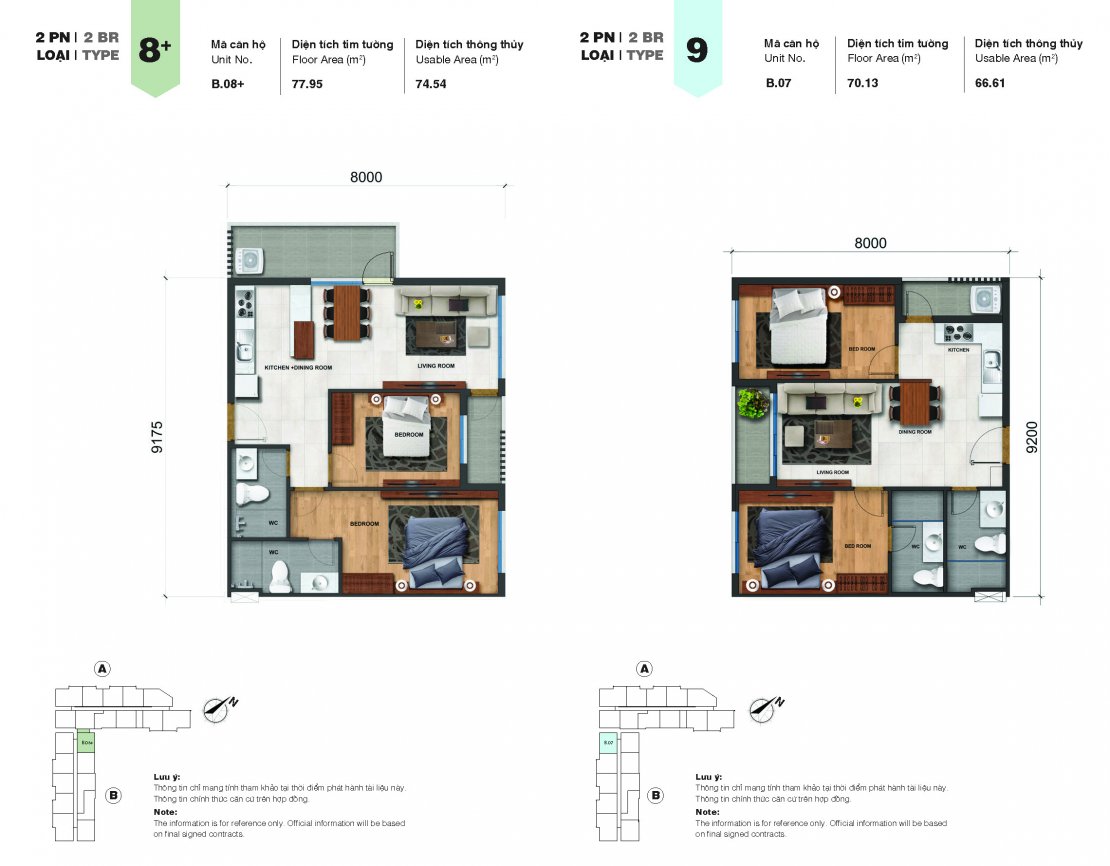 Mặt bằng căn hộ B3