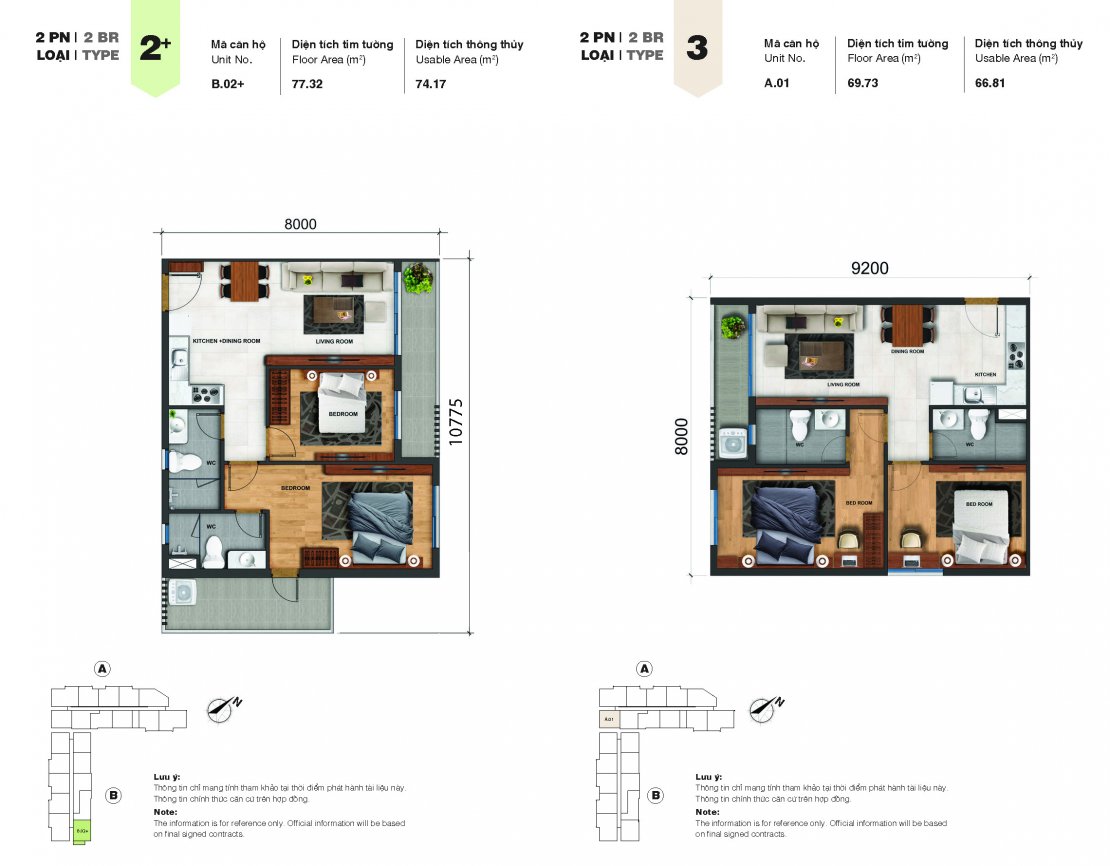 Mặt bằng căn hộ B6