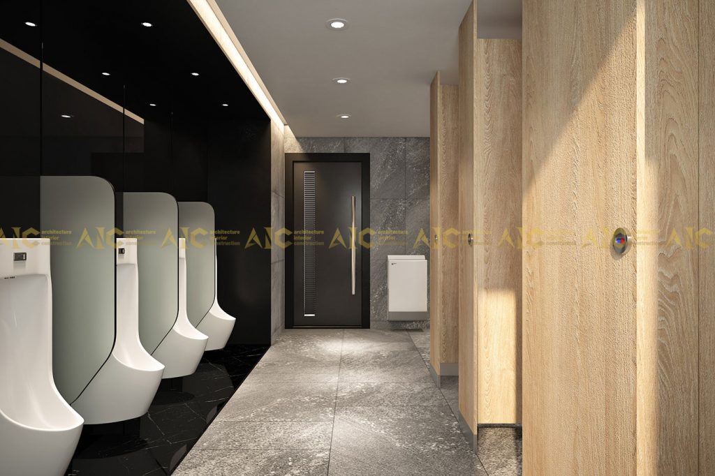 Tiêu chuẩn thiết kế nhà vệ sinh văn phòng theo phong cách hiện đại