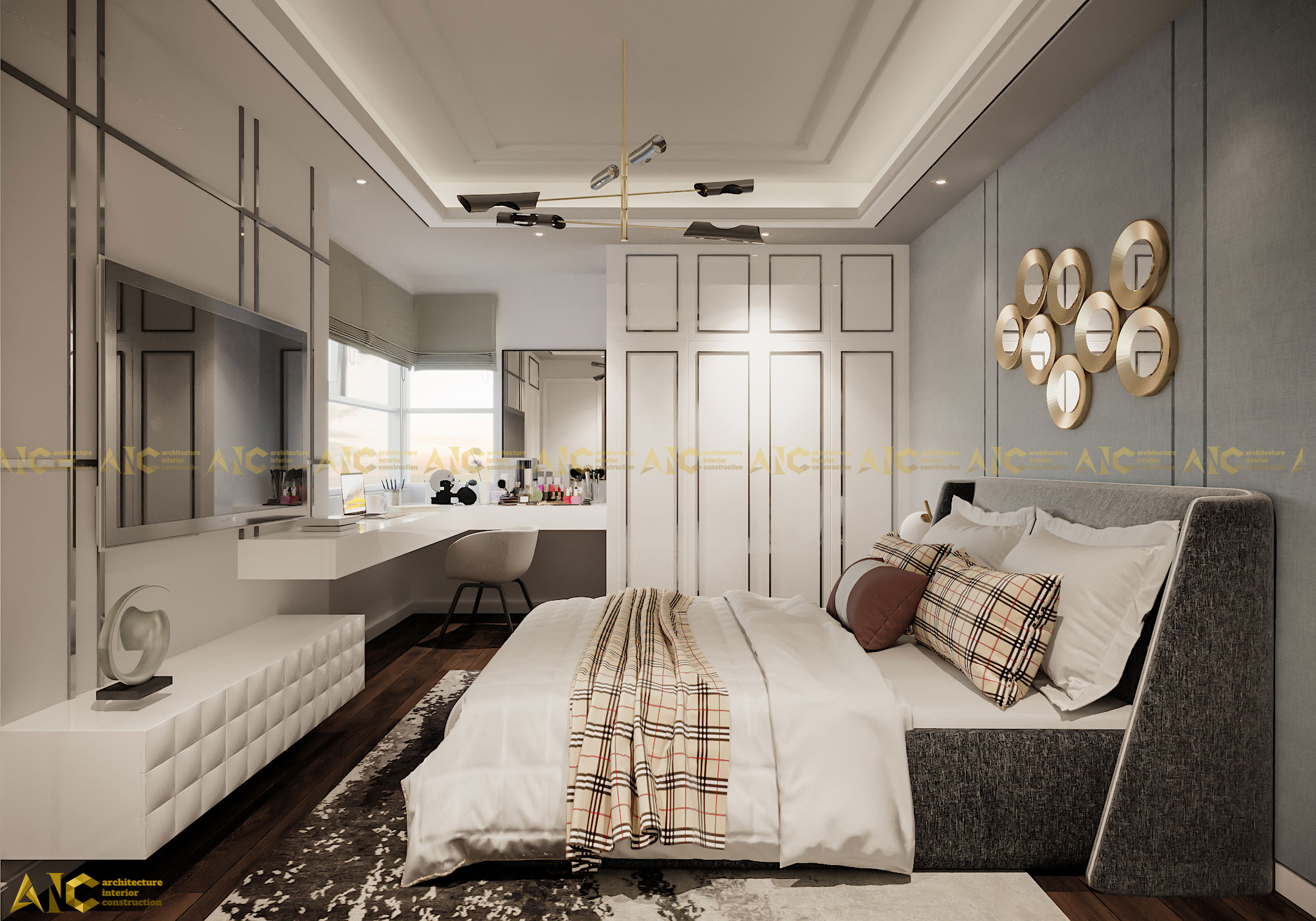 Phòng ngủ theo xu hướng phong cách thiết kế nội thất hiện đại