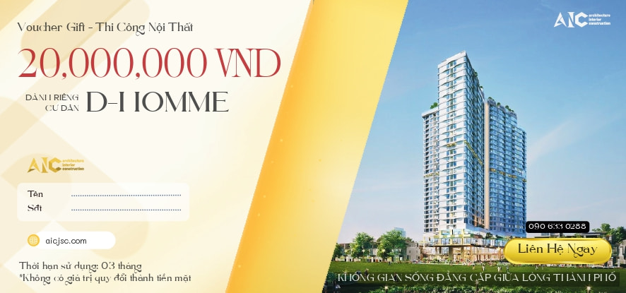 Voucher thi công dành riêng cho cư dân D-Homme
