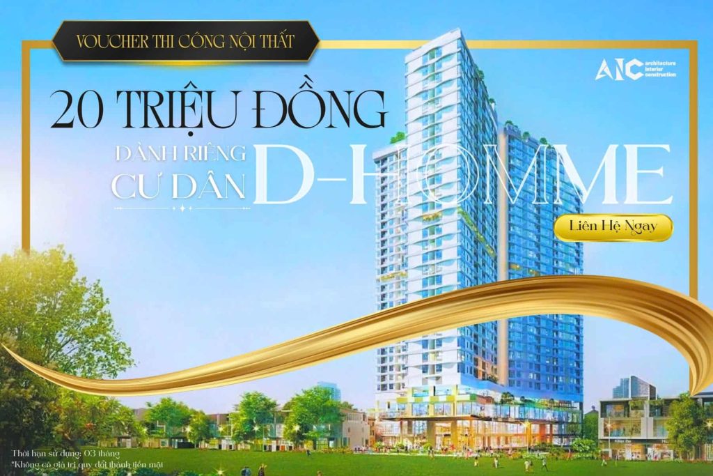 Voucher thi công dành riêng cho cư dân D-Homme