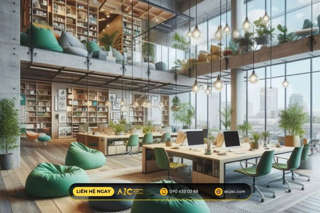 Thiết kế góc làm việc cùng AIC