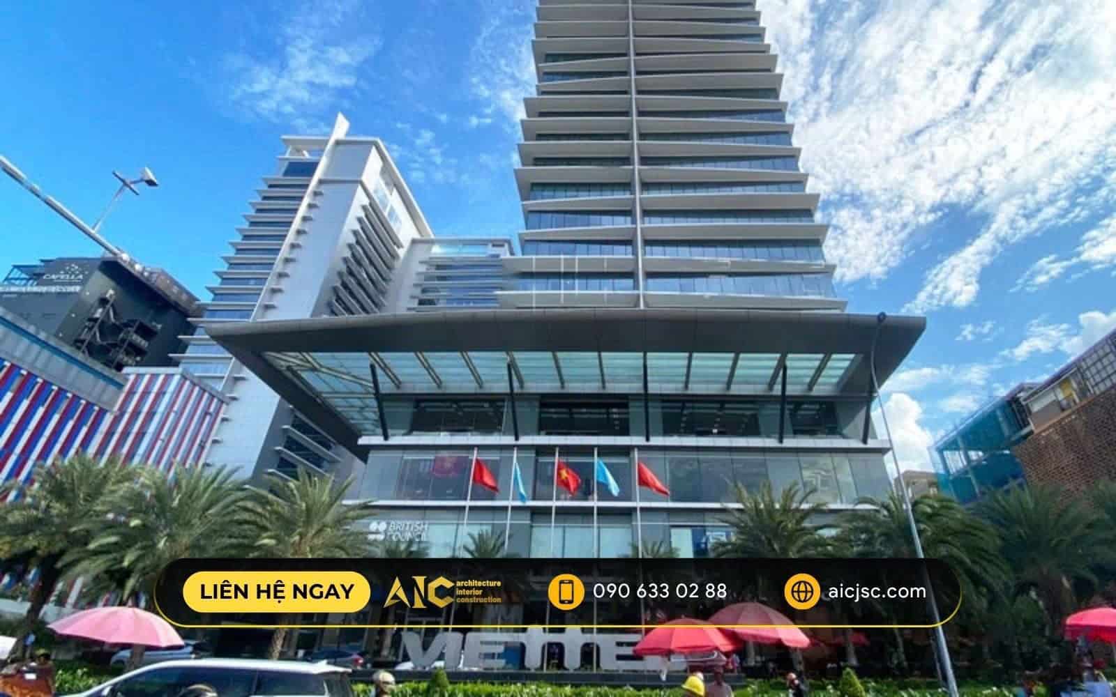 Vật liệu xây dựng xanh tòa Viettel
