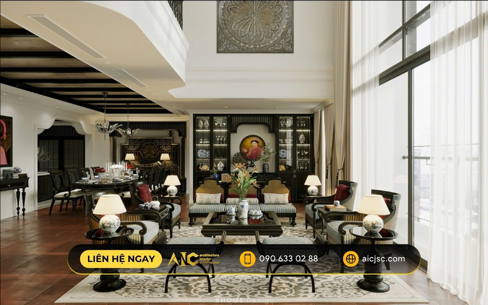 Thiết kế căn hộ Phong cách Indochine