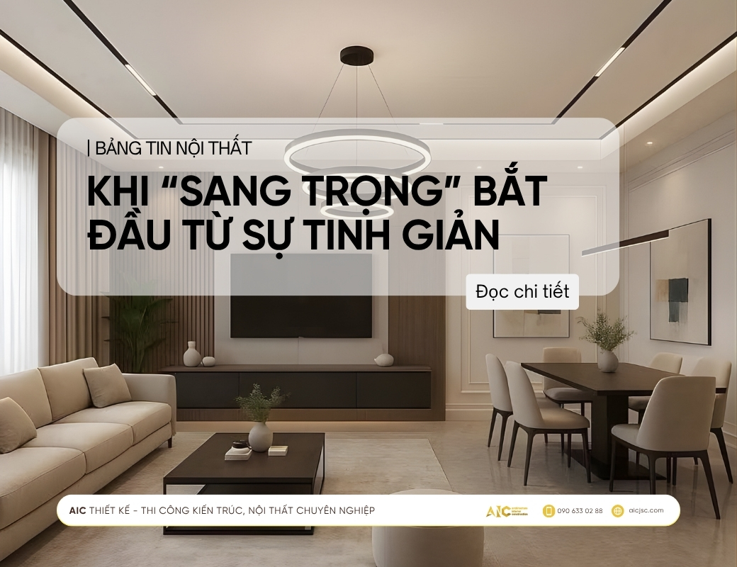 sang trọng từ tinh giản