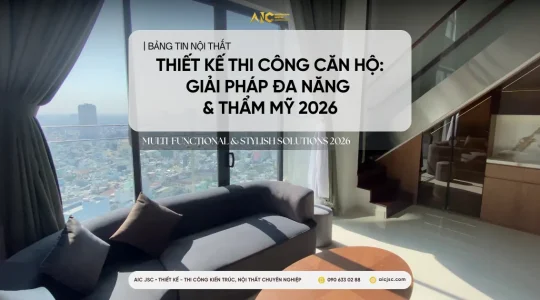 Thiết kế thi công nội thất văn phòng trọn gói | AIC JSC