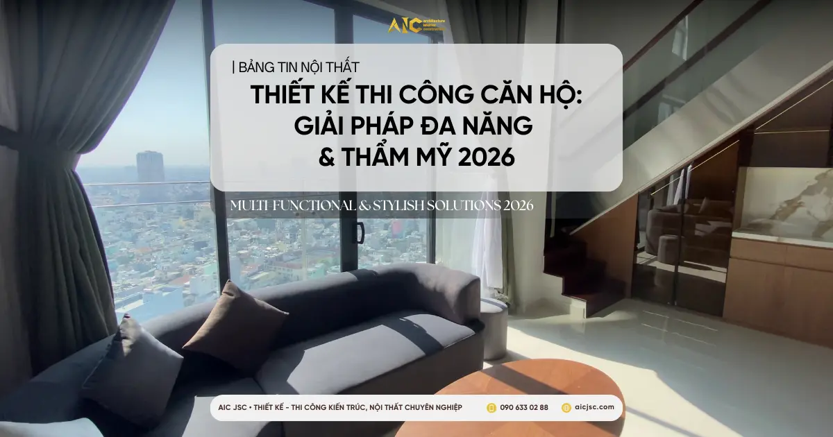 Thiết kế thi công nội thất văn phòng trọn gói | AIC JSC