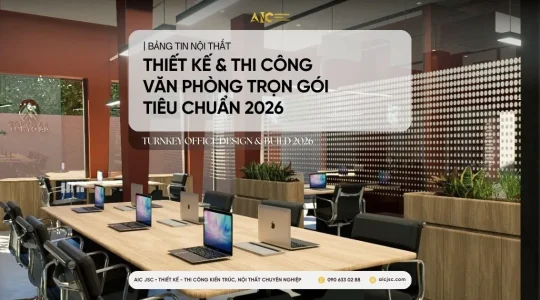 Hiện thực hóa các tiêu chuẩn kỹ thuật gắt gao về ánh sáng và không gian bằng gói thiết kế thi công nội thất văn phòng trọn gói chuyên nghiệp của AIC JSC.