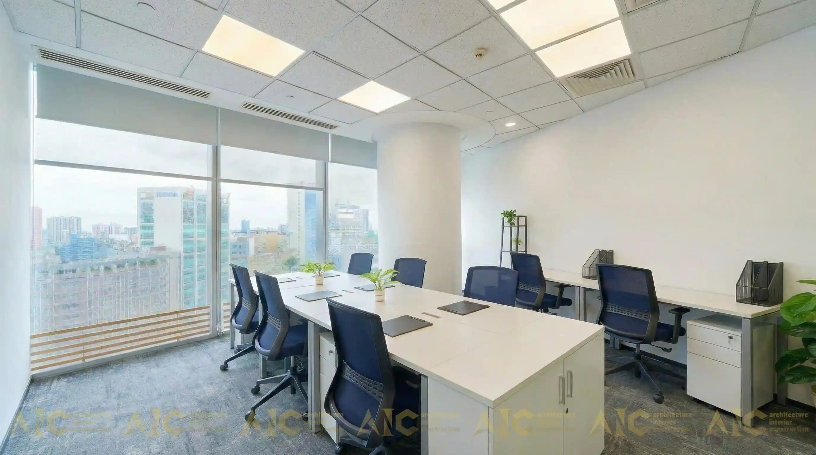 Không gian làm việc mở chuyên nghiệp dự án thi công văn phòng VCBS Bitexco