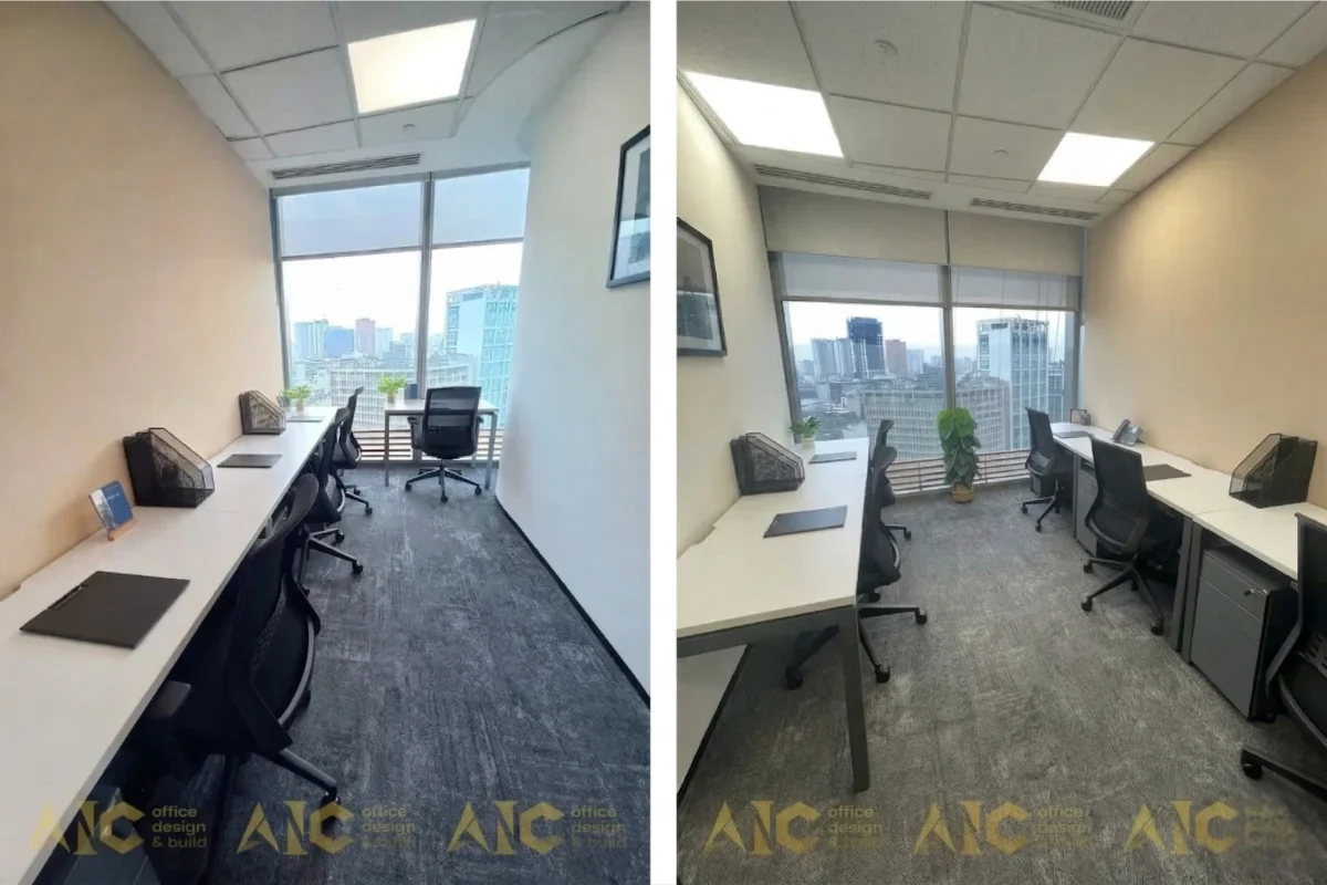 Bố trí bàn làm việc nhân viên văn phòng VCBS tối ưu ánh sáng tự nhiên