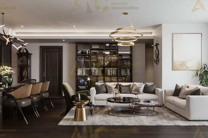 Xu hướng trang trí năm 2023 - Thiết kế nội thất căn n11 Sài Gòn Mia- phòng khách view 1.2