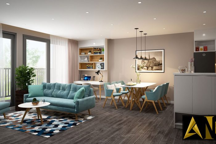 Nội thất Orchard Park View - Phòng khách view 1